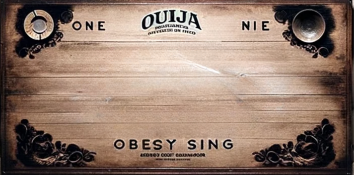 Ouija board with selectable letters
