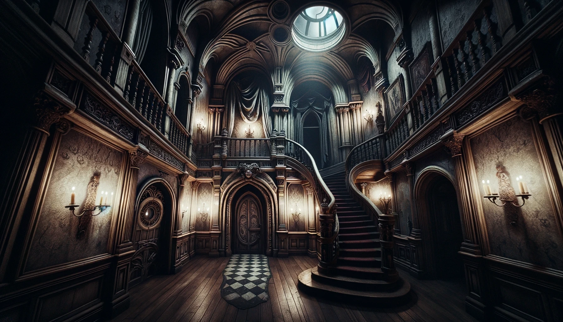 scary mansion image